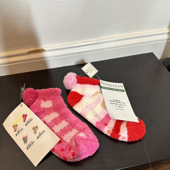 Shiraleah Mismatched Mixed Sock Valentines Pink Bundle - Picture 6 of 16